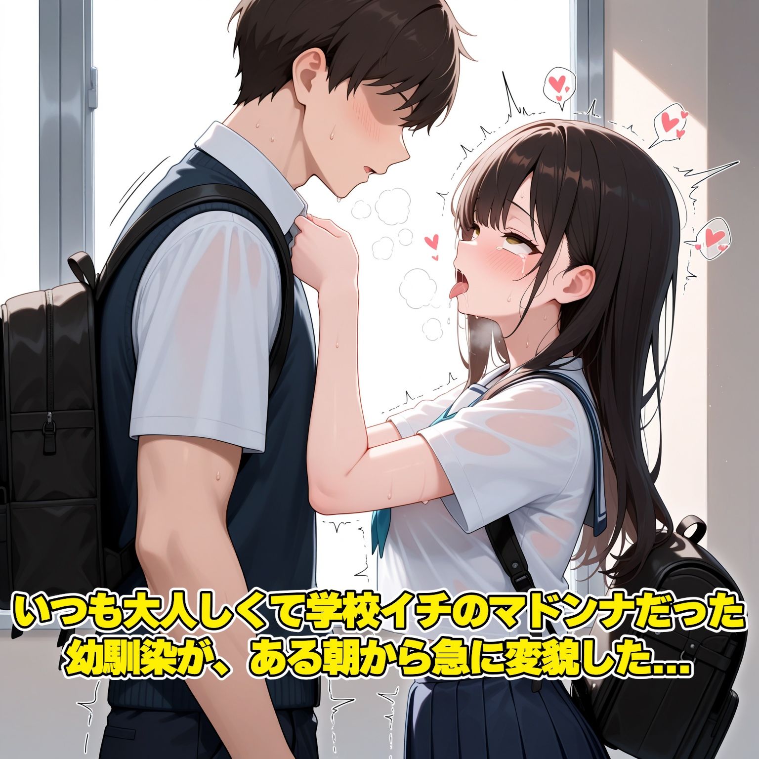 サンプル画像1:発情期病にかかった幼馴染と毎日中だしS〇X性活(魅惑のチョコ) [d_685718]