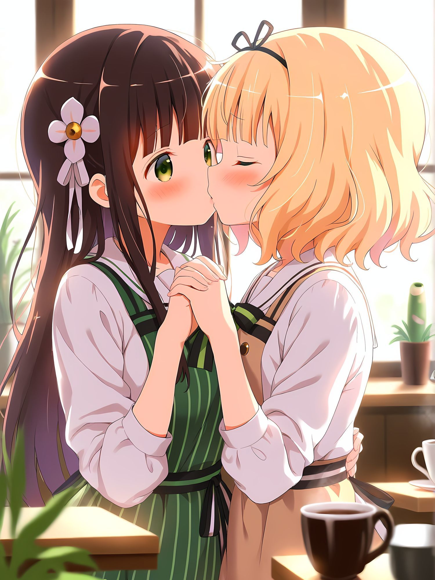 ラビットハウスでヤり放題!宇◯松千夜(チヤ)×桐◯紗路(シャロ)2