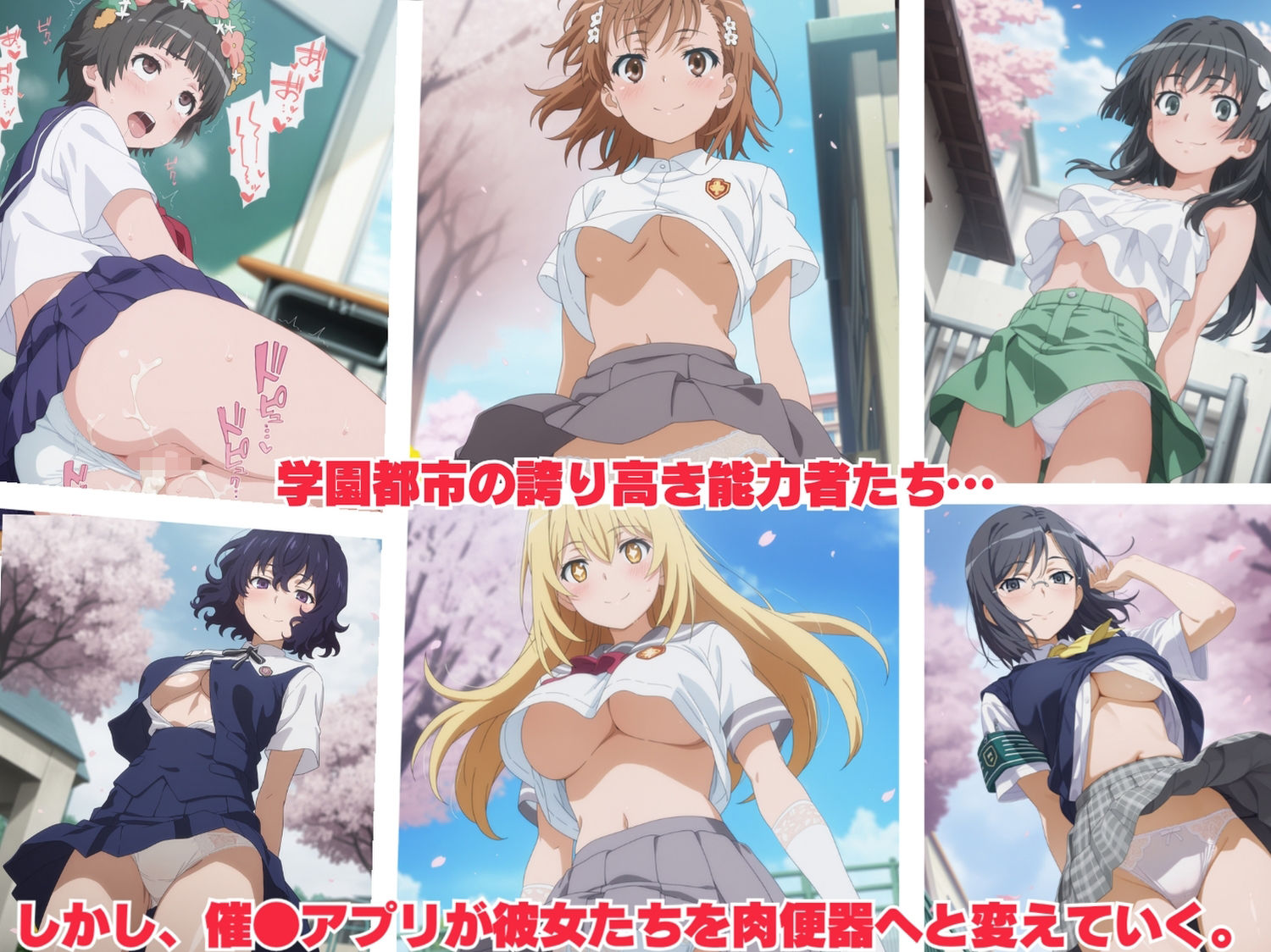 サンプル画像1:【寝取られ】超電磁肉便器計画 〜全員孕ませ！完全支配ペット化へ…〜(種付けハーレム王国) [d_685783]