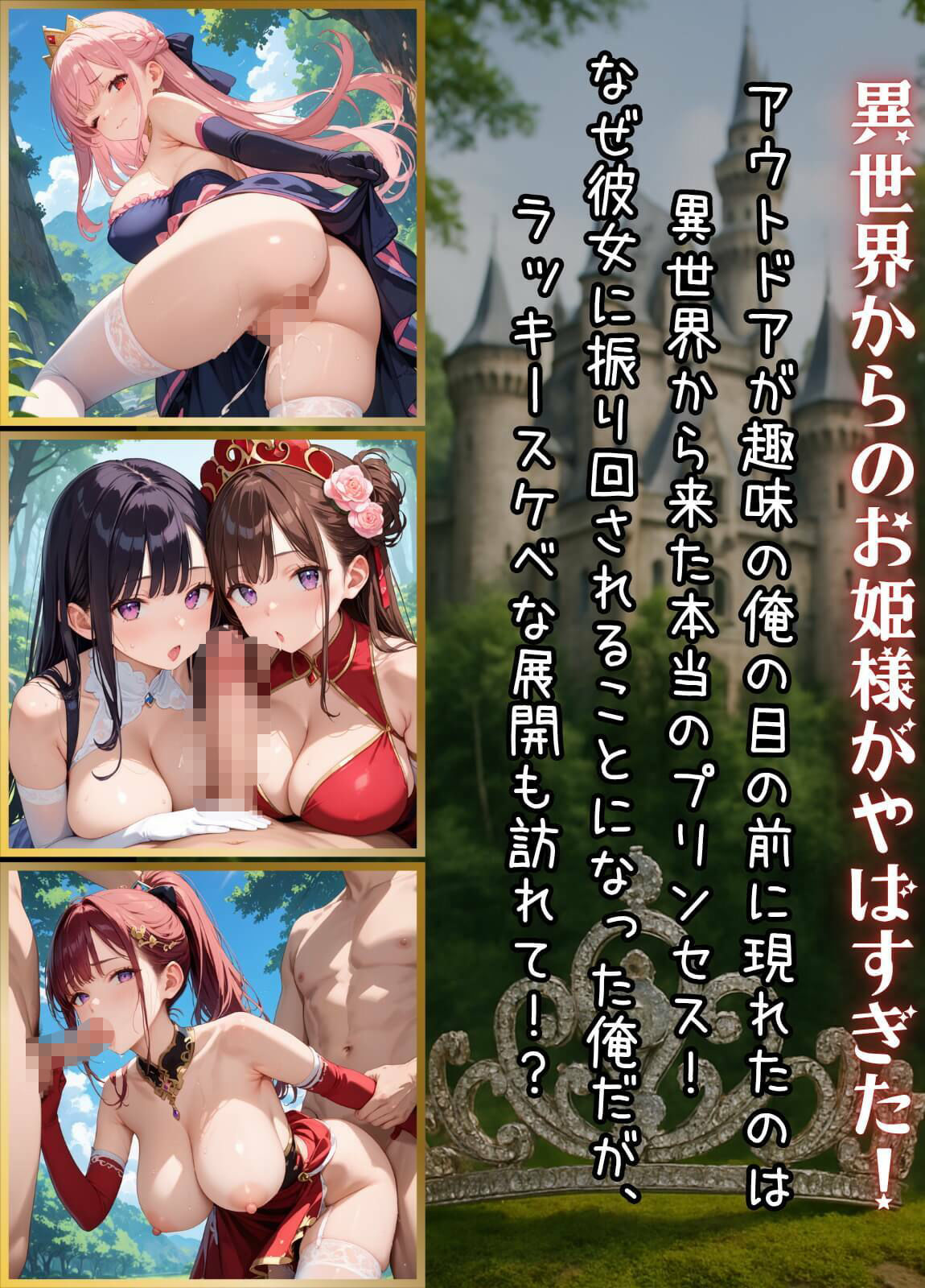 サンプル画像1:プリンセスと野獣たち！異世界のお姫様をめちゃくちゃにします！6【厳選CG240枚収録】(おねだり本舗) [d_685787]