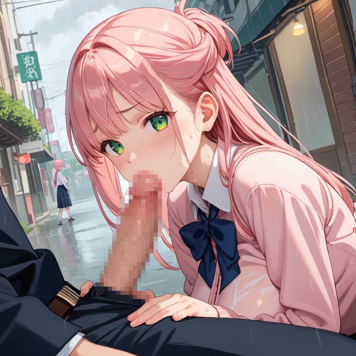 雨の日の帰りこそ至高です2！【厳選270枚】濡れた制服にギンギン！4