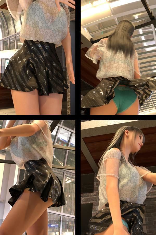 『理想の彼女を3DCGで作ります』から生まれたバーチャルアイドル「二階堂沙耶(にかいどうさや)」の女子アナ撮影風写真集:JoshiAna_02 画像1