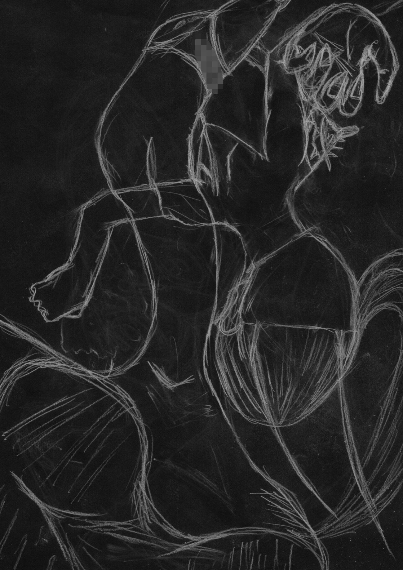 黒よりも黒いエロティックホラー黒戯絵集「マネキンポーズ6」 画像3