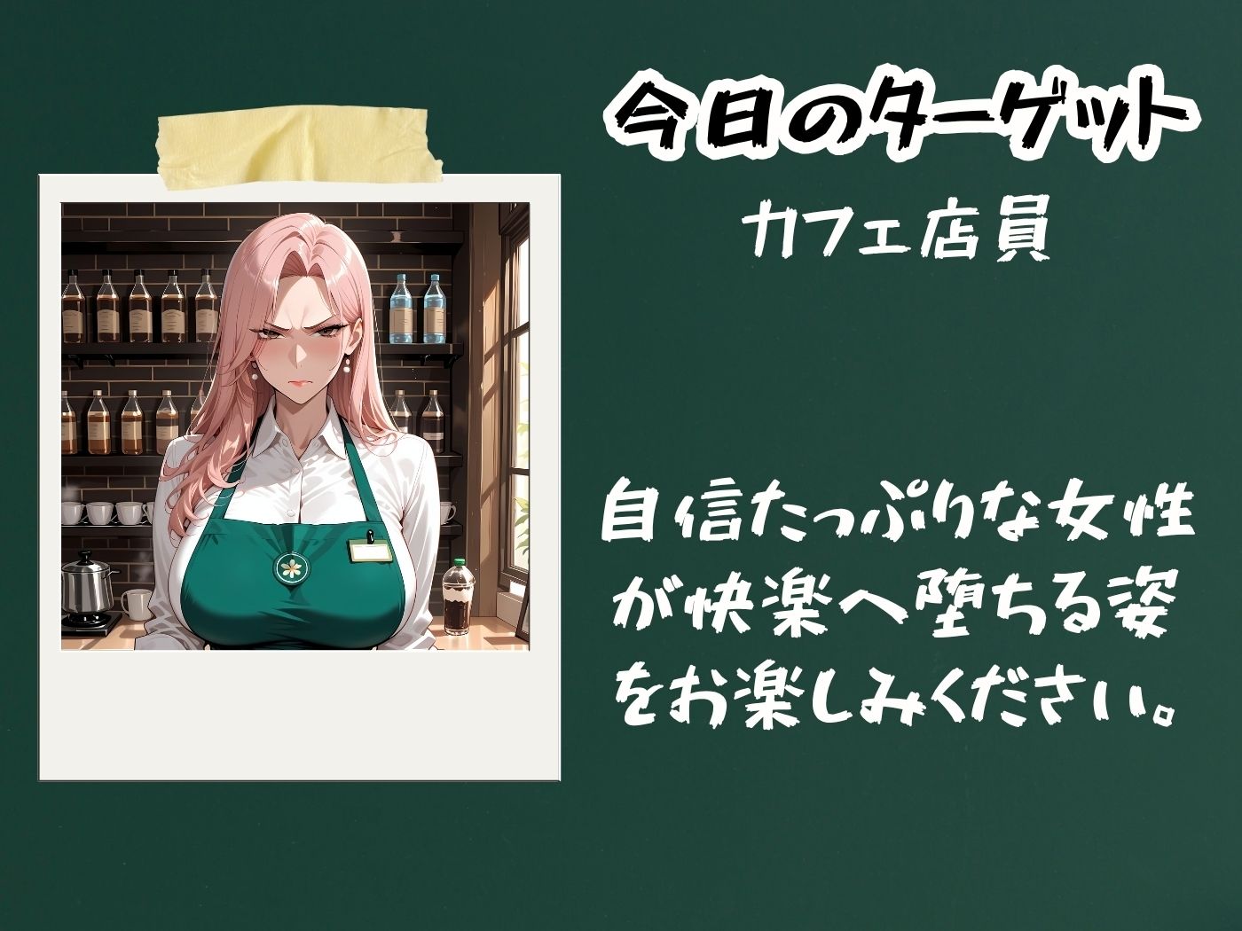 サンプル画像2:【4K高画質CG集】いつも見下す人妻をわからせ乱交〜カフェ店員〜(Uスタス) [d_686076]