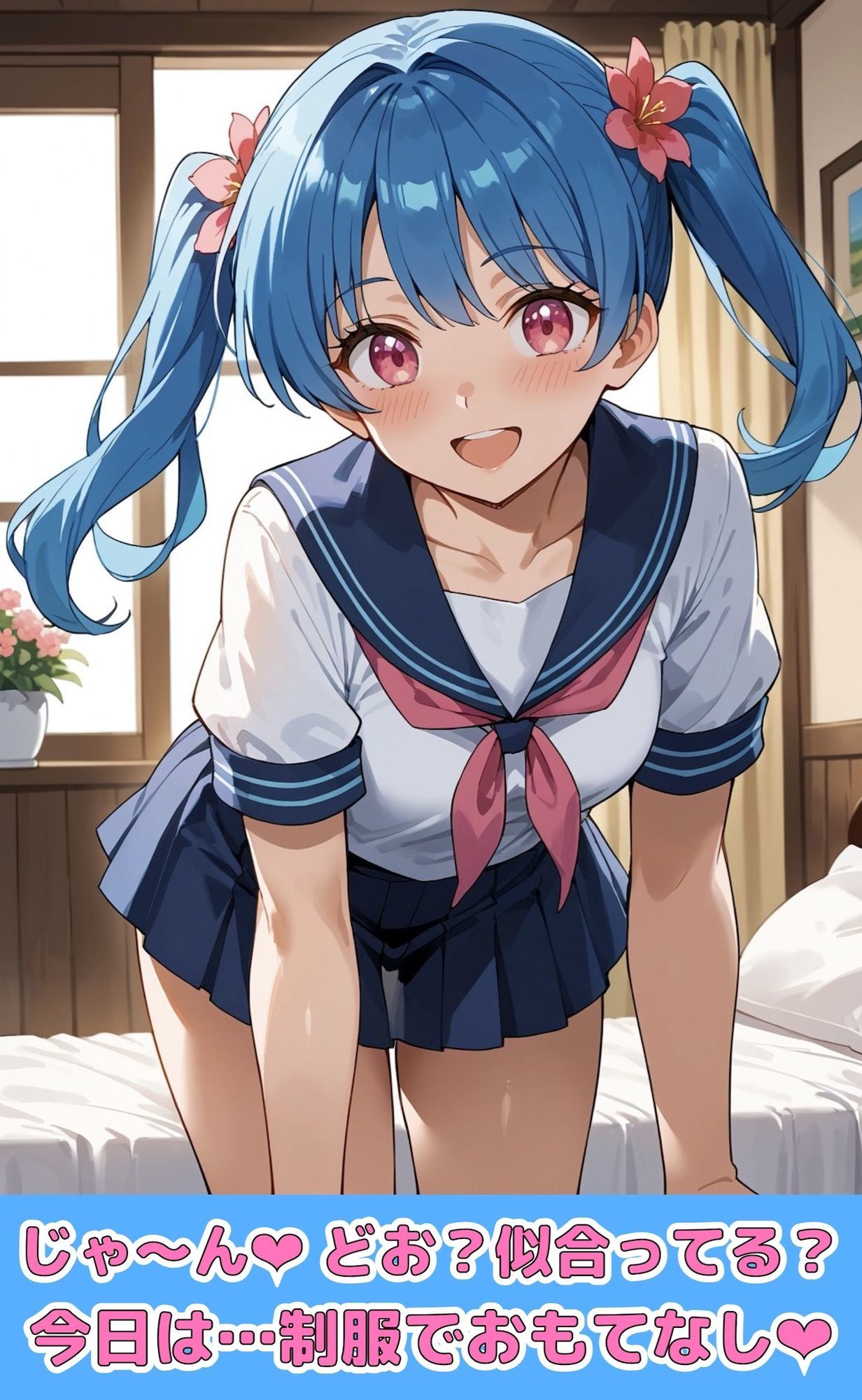 サンプル画像1:ツインテールの彼女、制服のままで。【CG集】(Ai情 – Ecstasy) [d_686198]