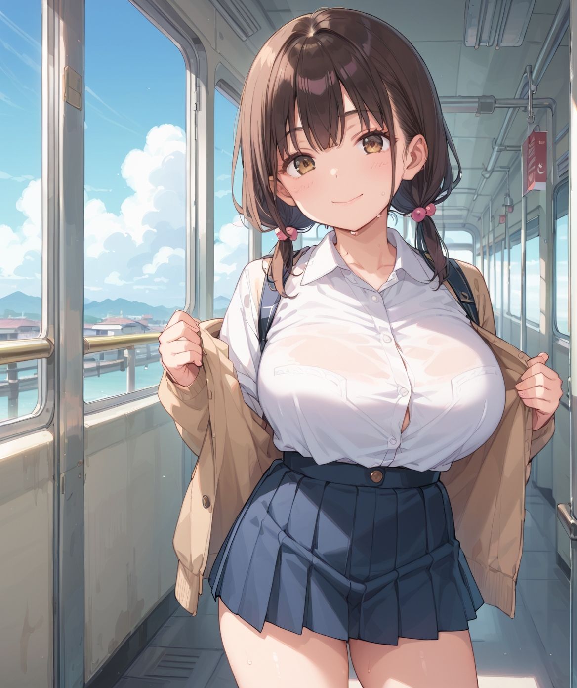 サンプル画像5:通学中のあの娘は、制服の下の誘惑を見せつけてくる05(よたすたるおーぶ) [d_686260]