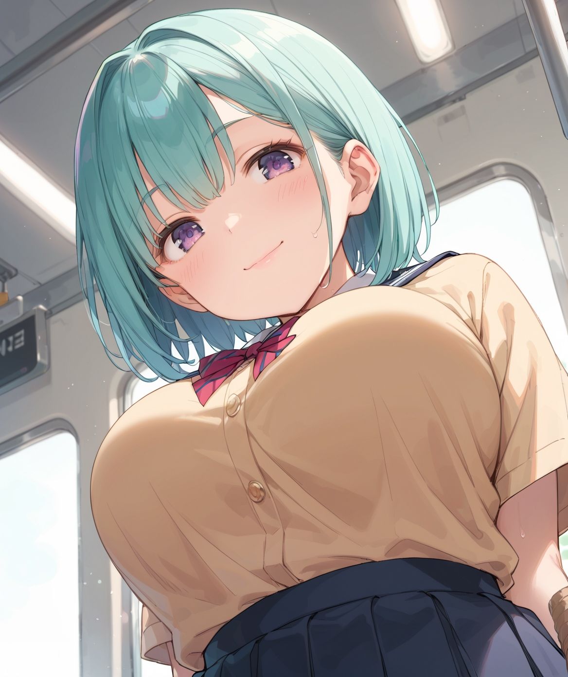 サンプル画像1:通学中のあの娘は、制服の下の誘惑を見せつけてくる06(よたすたるおーぶ) [d_686265]