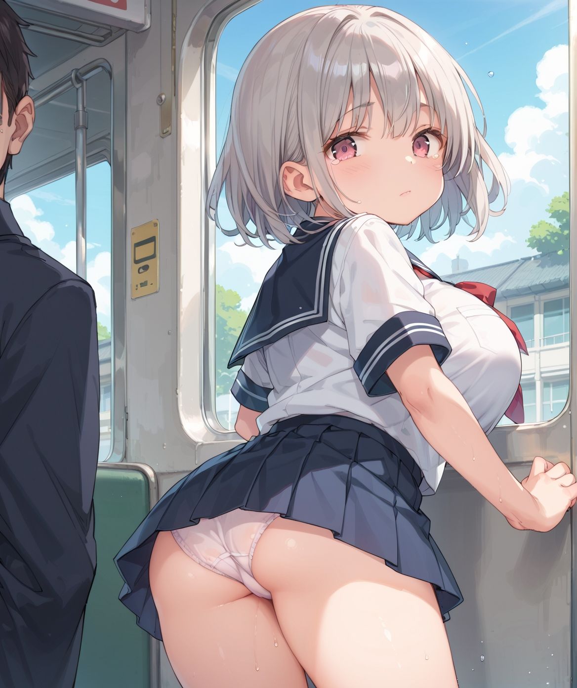 サンプル画像3:通学中のあの娘は、制服の下の誘惑を見せつけてくる06(よたすたるおーぶ) [d_686265]