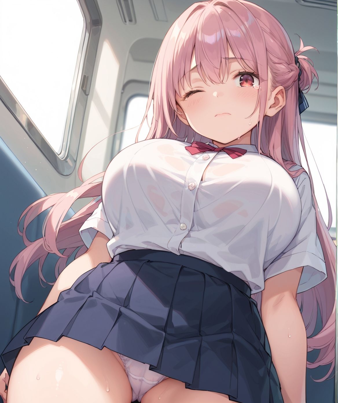 サンプル画像5:通学中のあの娘は、制服の下の誘惑を見せつけてくる06(よたすたるおーぶ) [d_686265]