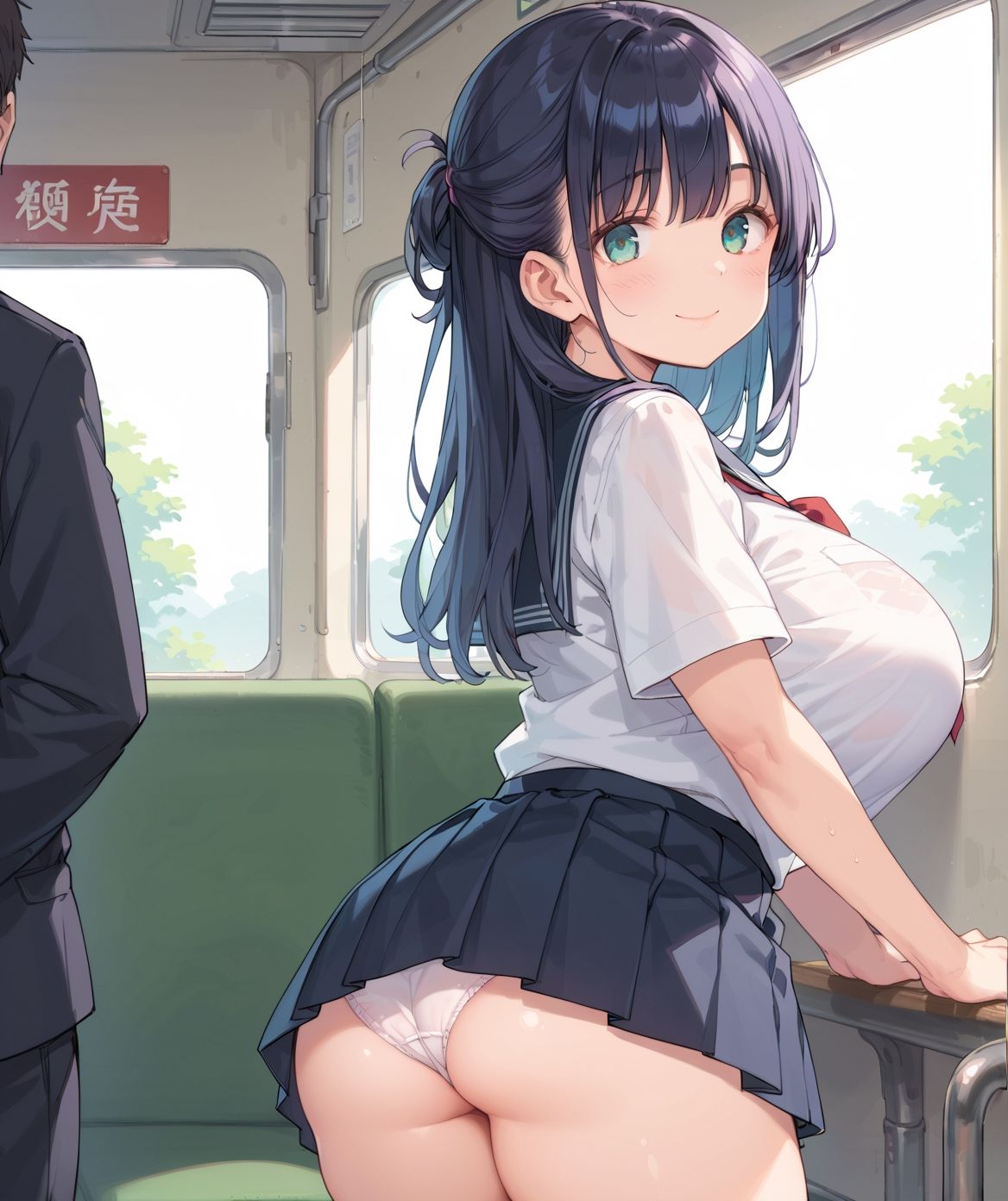 サンプル画像1:通学中のあの娘は、制服の下の誘惑を見せつけてくる07(よたすたるおーぶ) [d_686273]