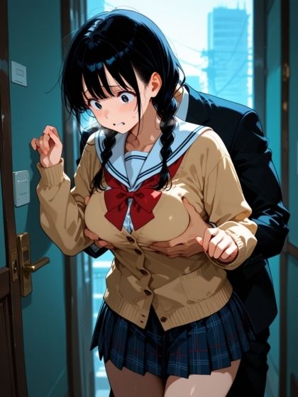 サンプル画像1:女子校生がきもでぶ変態教師に種付けセックスされてしまう話(ソダシ) [d_686301]