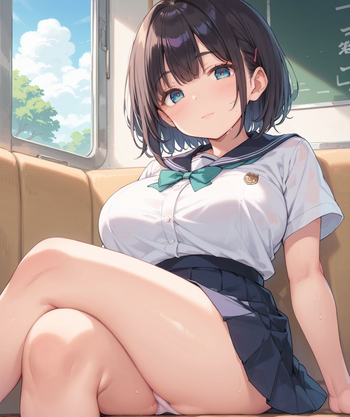 サンプル画像5:通学中のあの娘は、制服の下の誘惑を見せつけてくる09(よたすたるおーぶ) [d_686342]