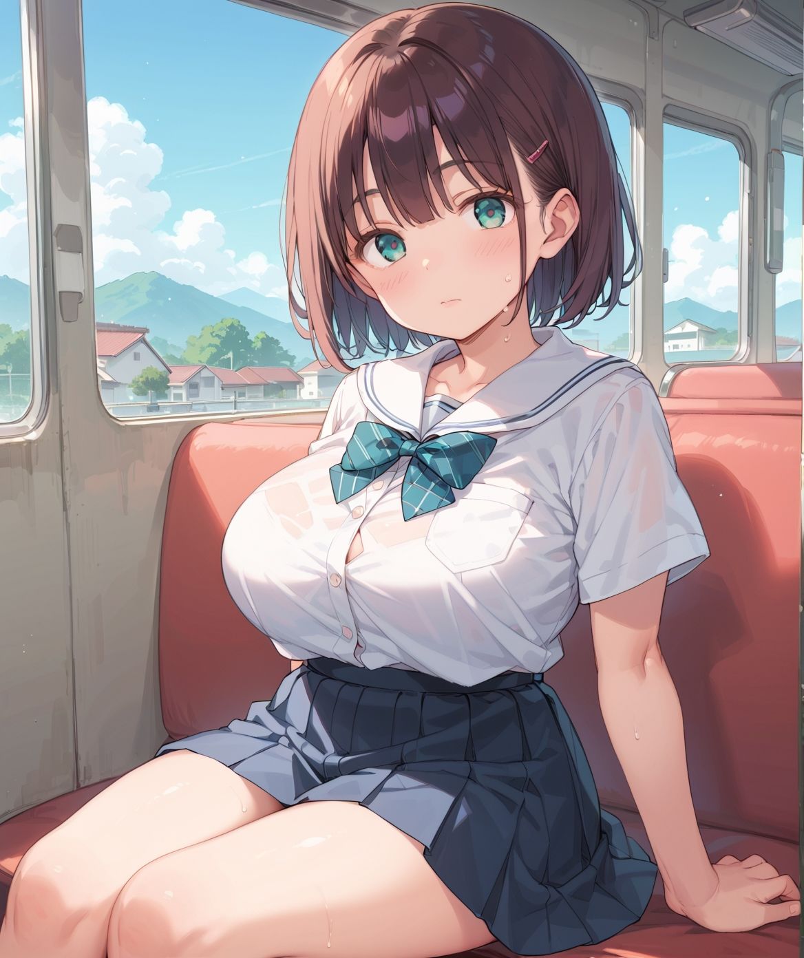 サンプル画像3:通学中のあの娘は、制服の下の誘惑を見せつけてくる11(よたすたるおーぶ) [d_686347]