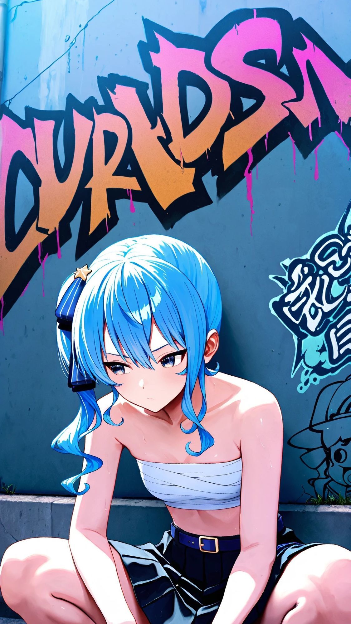 サンプル画像4:「星街すいせい」イラスト集（91枚）(推しAI作品展) [d_686352]