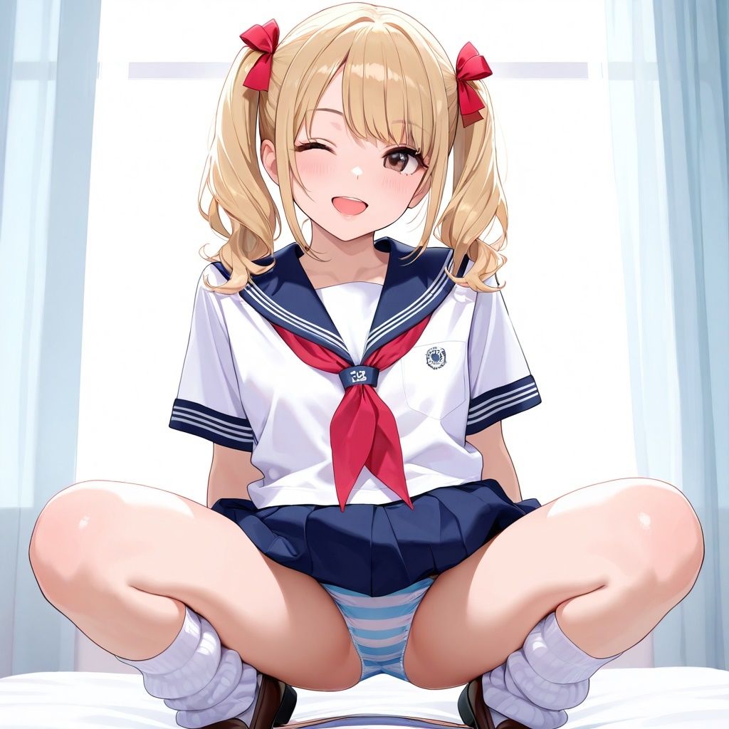 ルーズソックスJKのM字パンチラVol.5 画像9