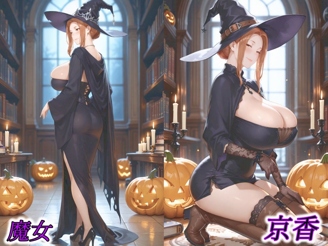 サンプル画像4:京香・結花・小春 Halloween Collection 死神＆魔女(春京ノ花橘) [d_686373]