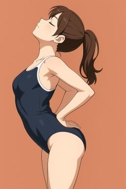 スクール水着の女の子が運動してるだけ 2 画像2