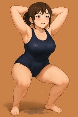 サンプル画像5:スクール水着の女の子が運動してるだけ 2(おさないぼたん) [d_686611]