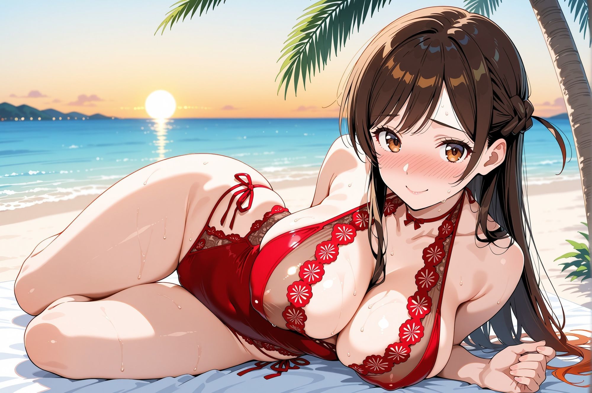 サンプル画像4:水〇千鶴がホントの世界では絶対見せてくれない姿を見せてくれるCG集(妄想サチュレーション) [d_686631]