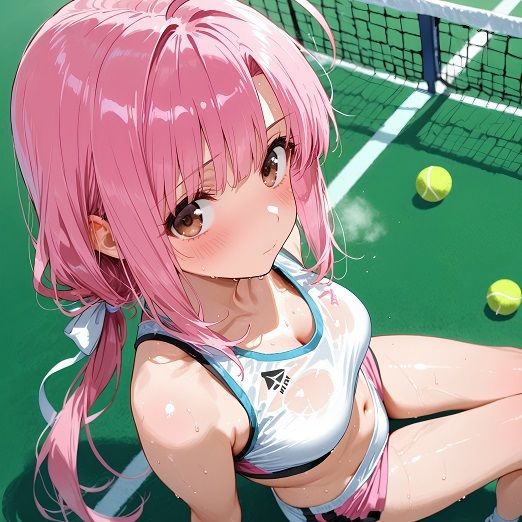 スポーツ女子セクシーイラスト集『女子テニス選手村上桃花』 サンプル画像 2
