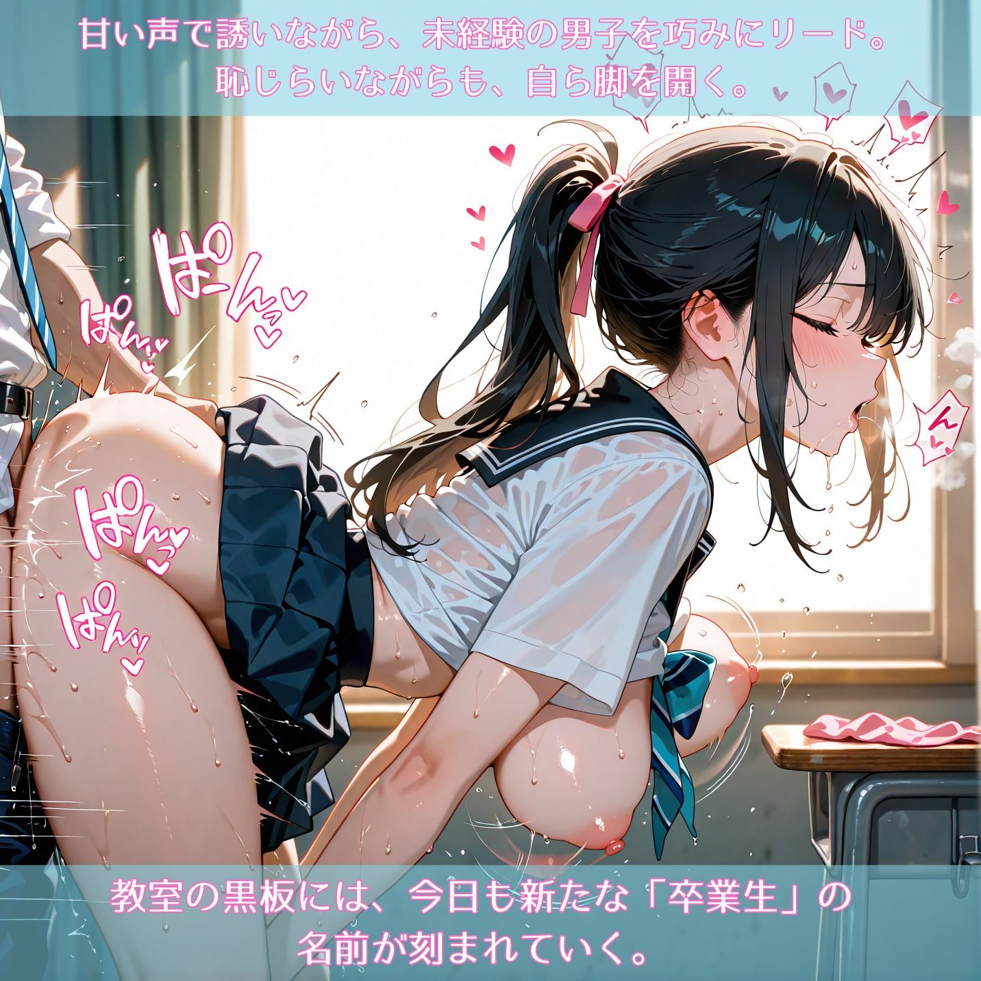 学年一の完璧女子は変態ビッチ〜放課後の教室、家で男子全員筆おろし〜3