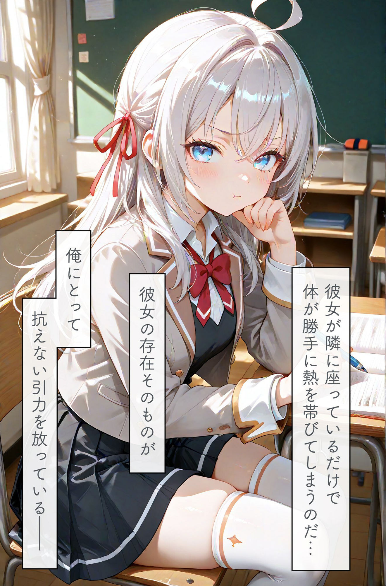 サンプル画像1:「はめデレ」隣の席の銀髪美女が抜いてくれる話(まんま亭) [d_686810]