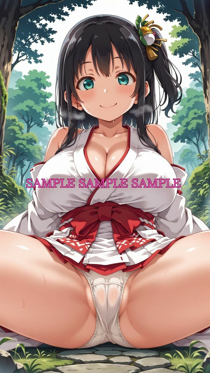 サンプル画像2:男女比1対10000の世界 美人巫女とセックスし放題でちんぽが乾く暇もないヤリ放題ハーレムライフ！！vol.3(TailorFetiAI-Pix) [d_686833]