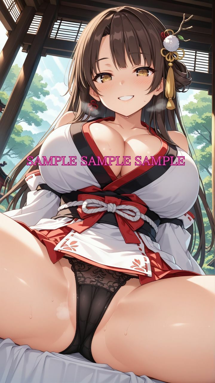 サンプル画像3:男女比1対10000の世界 美人巫女とセックスし放題でちんぽが乾く暇もないヤリ放題ハーレムライフ！！vol.3(TailorFetiAI-Pix) [d_686833]