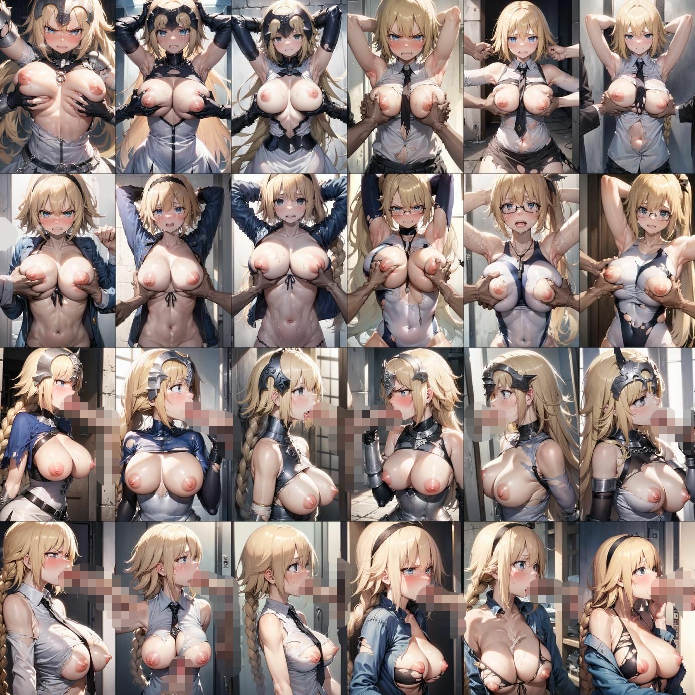 サンプル画像6:敗北 ジャンヌ・ダルク（Fate）(Iqo’s Sexuality Management.) [d_687057]