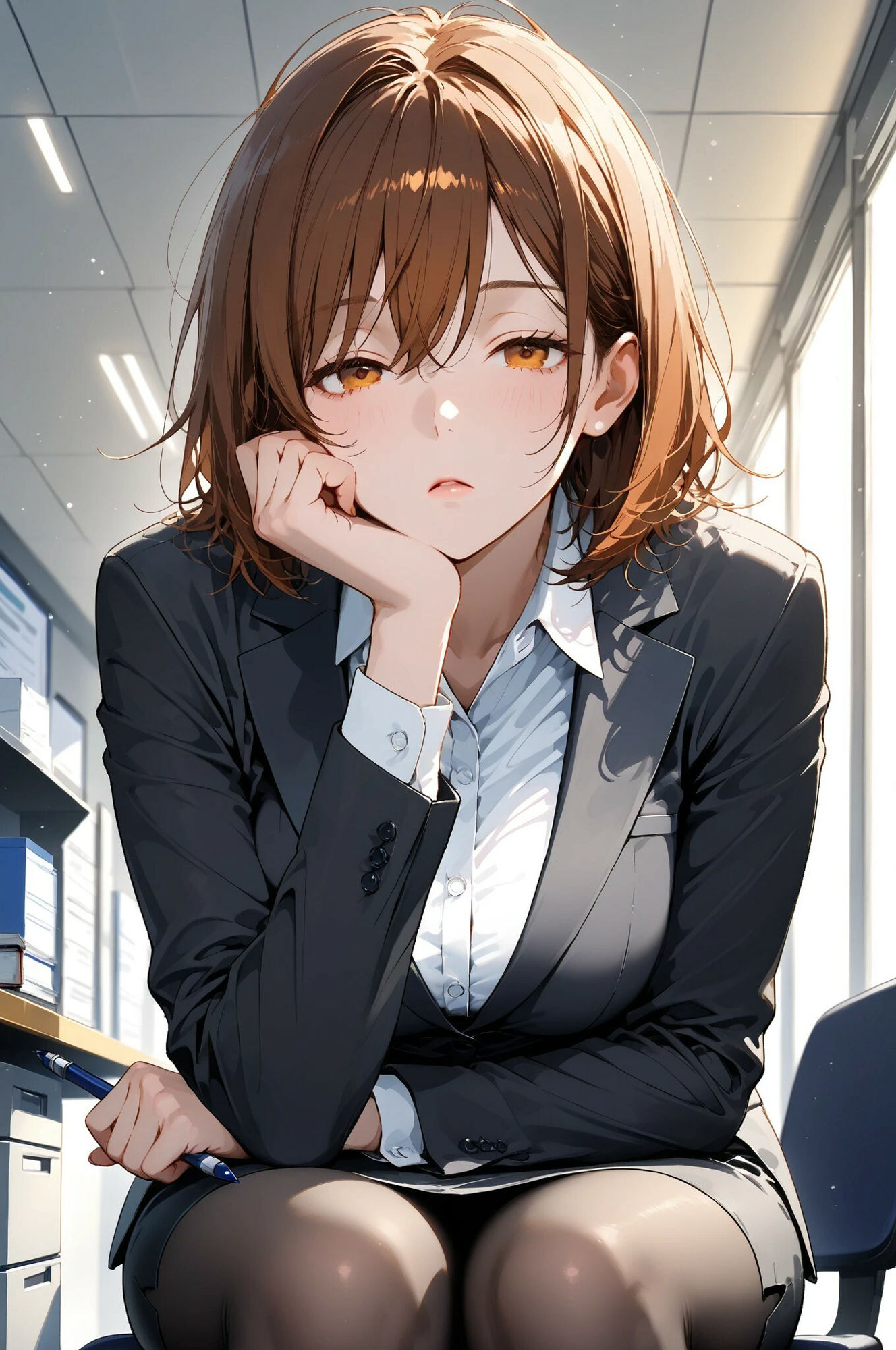 サンプル画像1:社畜娘のナイトルーティン(Rialism) [d_687314]