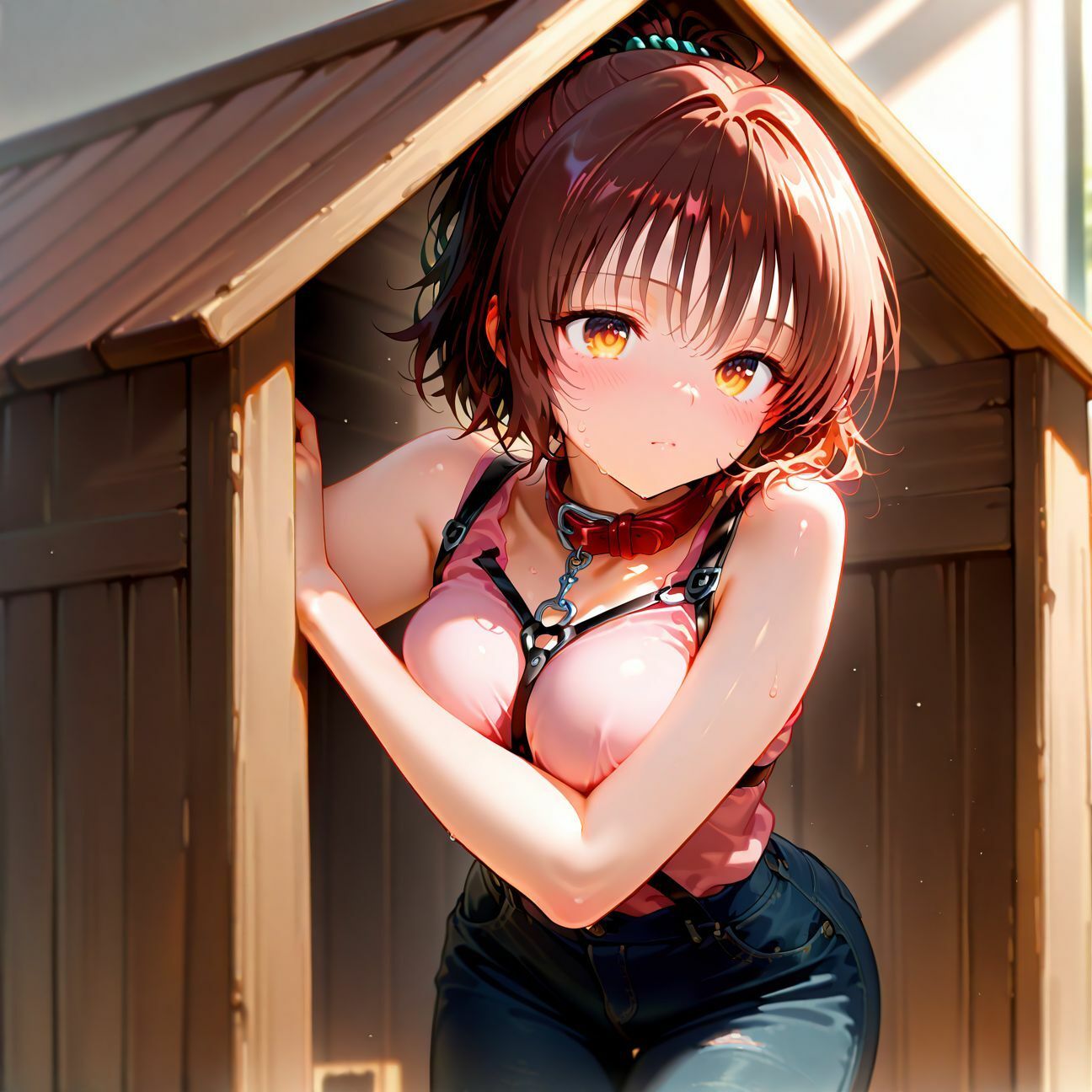 サンプル画像1:【雌犬小屋】美しい雌犬たちが住む小屋へようこそ！躾4日目！(AIいちご) [d_687514]