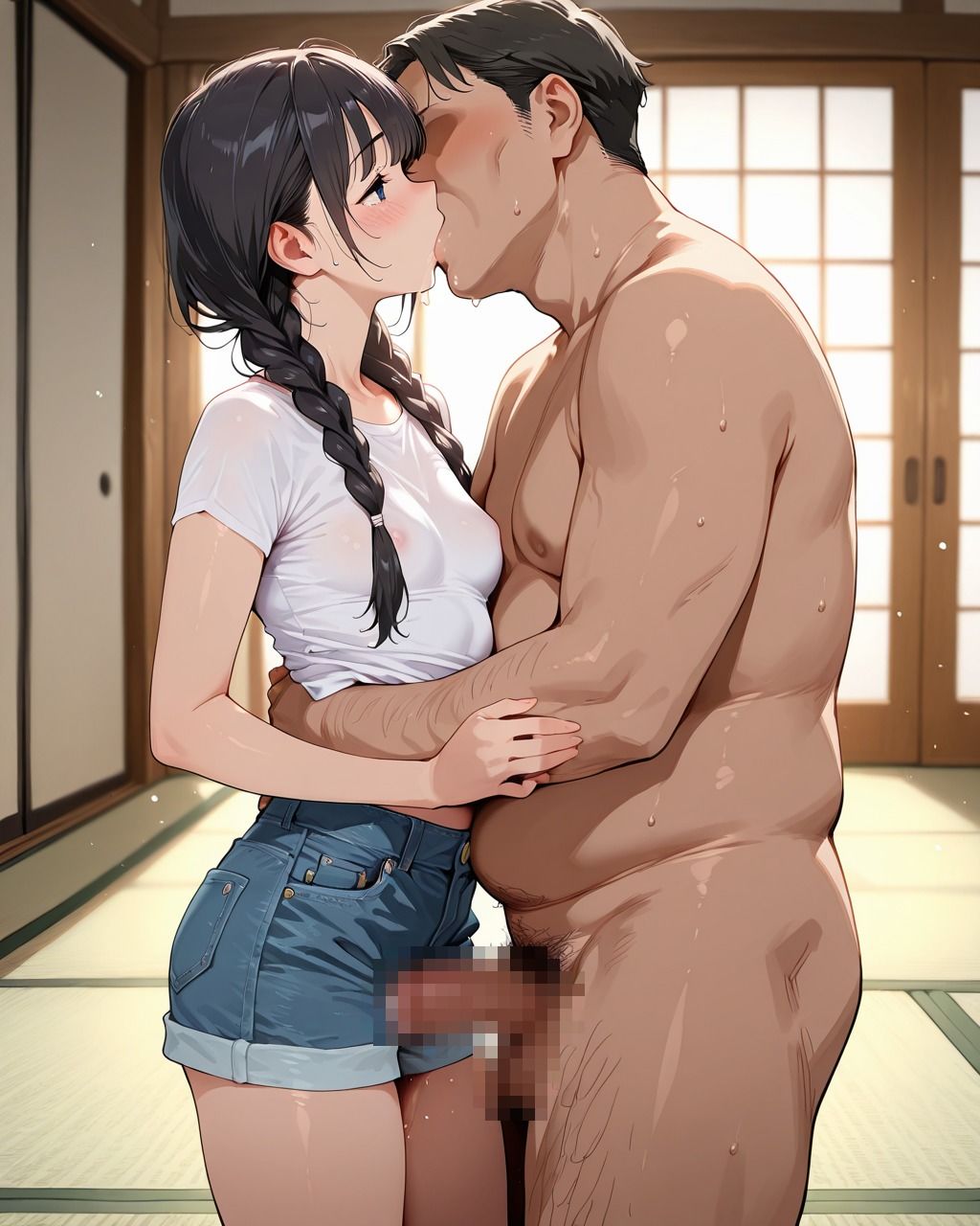 おさげな女子校生無断中出し〜田舎のきも叔父の裏切り〜 サンプル画像 5