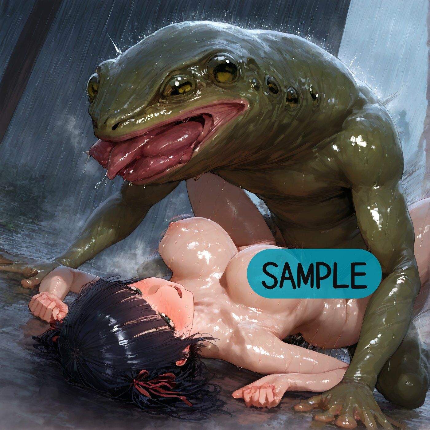 サンプル画像3:雨の日(ショックしゅう) [d_687636]