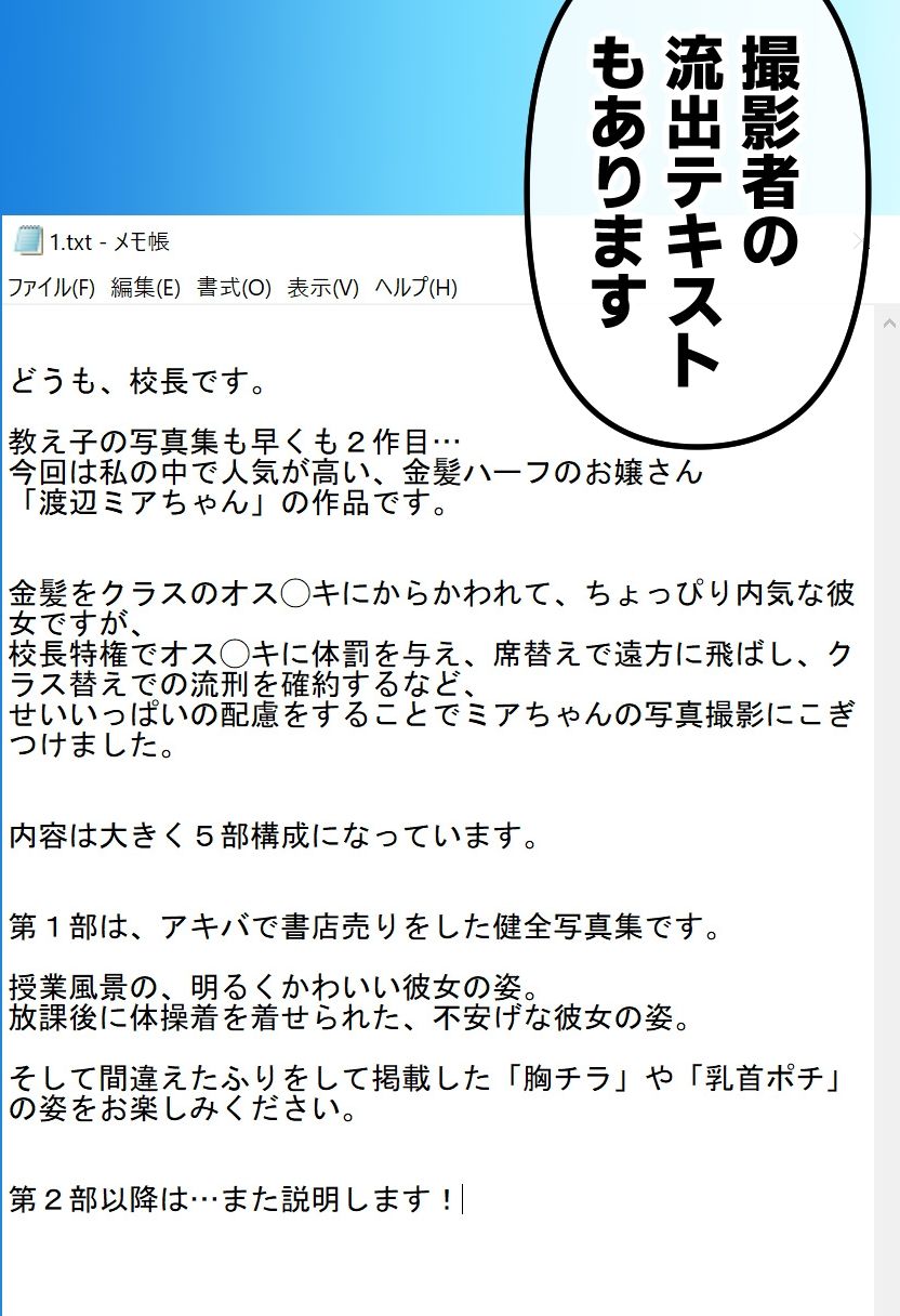 少女モデル裏流出〜金髪ハーフ渡辺ミア〜FIRST エロ漫画5