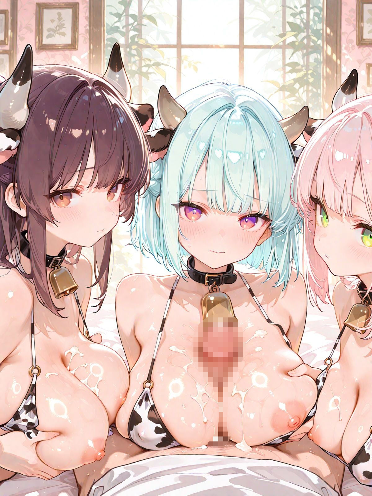 サンプル画像5:爆乳牛娘と夢のハーレム生活(モッコルモン卿) [d_687772]