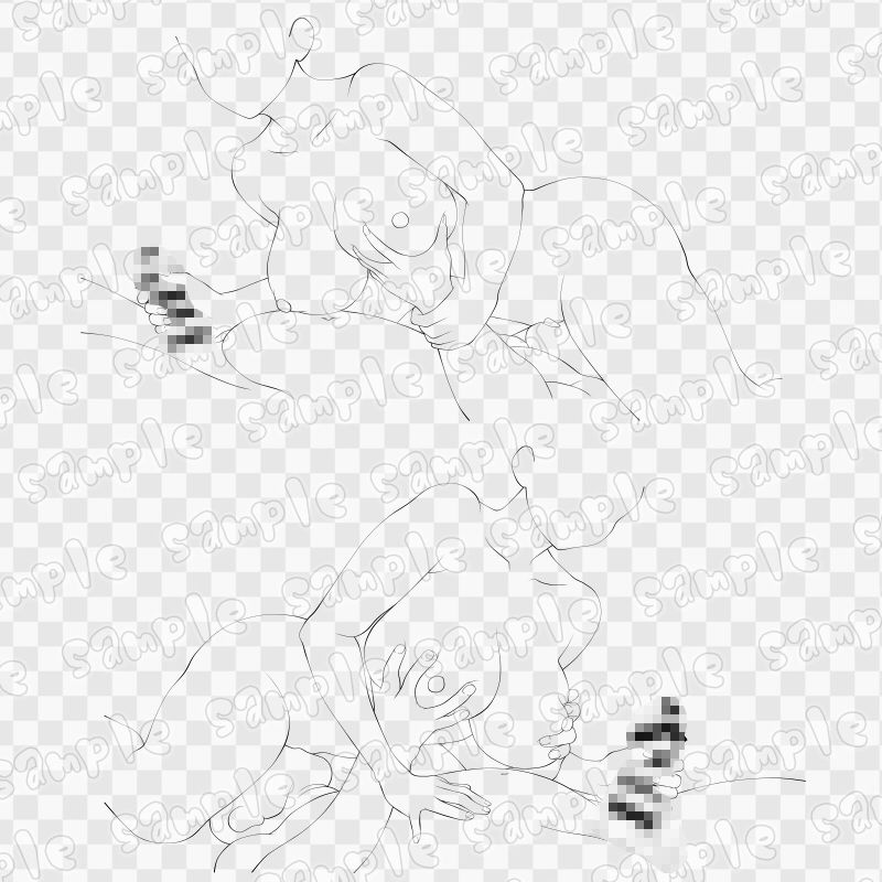 線画素材集［手］43 画像3