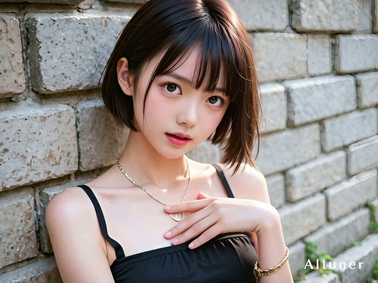 サンプル画像1:【30分HD】見つめ返す彼女──胸チラ→浴室SEX→3P→スク水→海辺フェラ→屋外本番(AItuner) [d_687848]