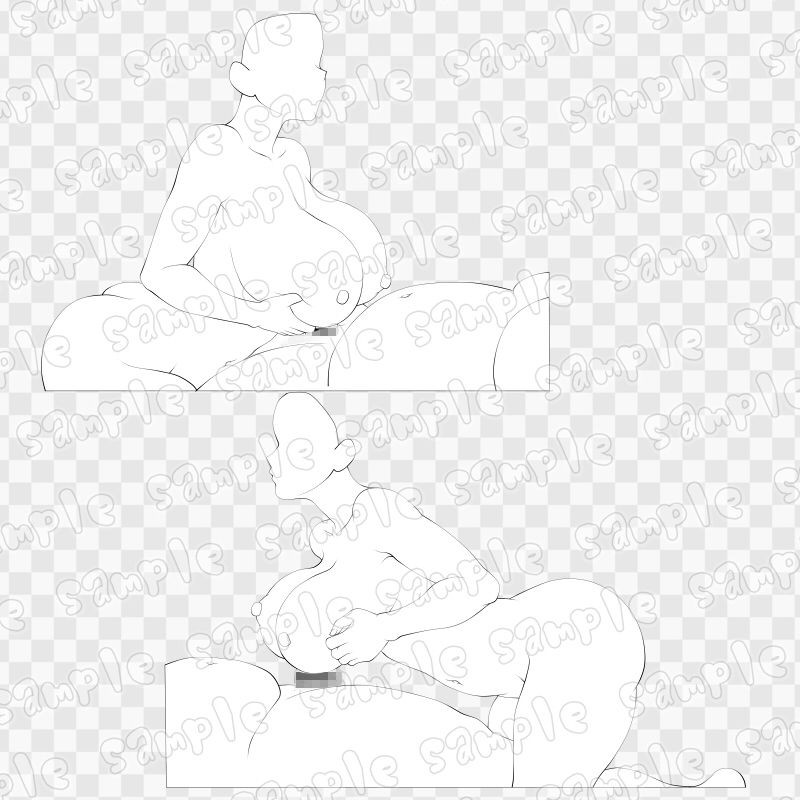 線画素材集［手］51 画像2