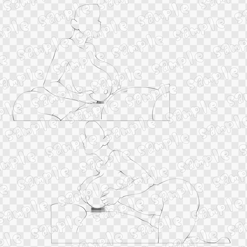 線画素材集［手］51 画像3