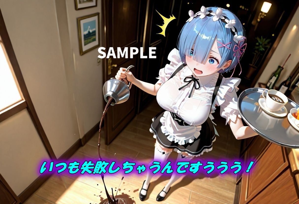 サンプル画像2:バイトでミスしまくり罰として裸エプロン(Trident（トライデント）) [d_687904]