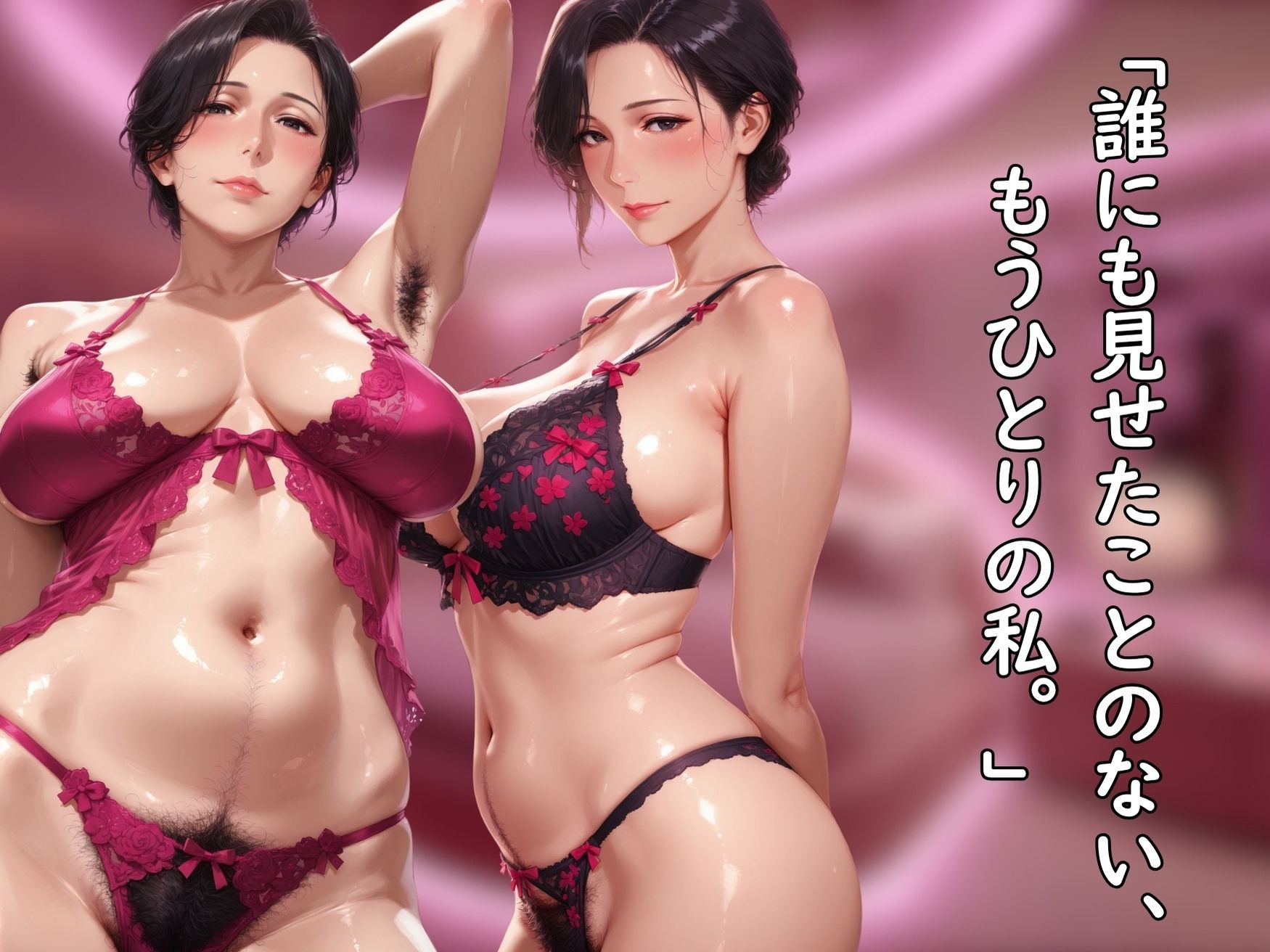 サンプル画像2:【動画付き】サレ妻熟女 はるの ランジェリー編(熟れた園、時々触手。) [d_687932]