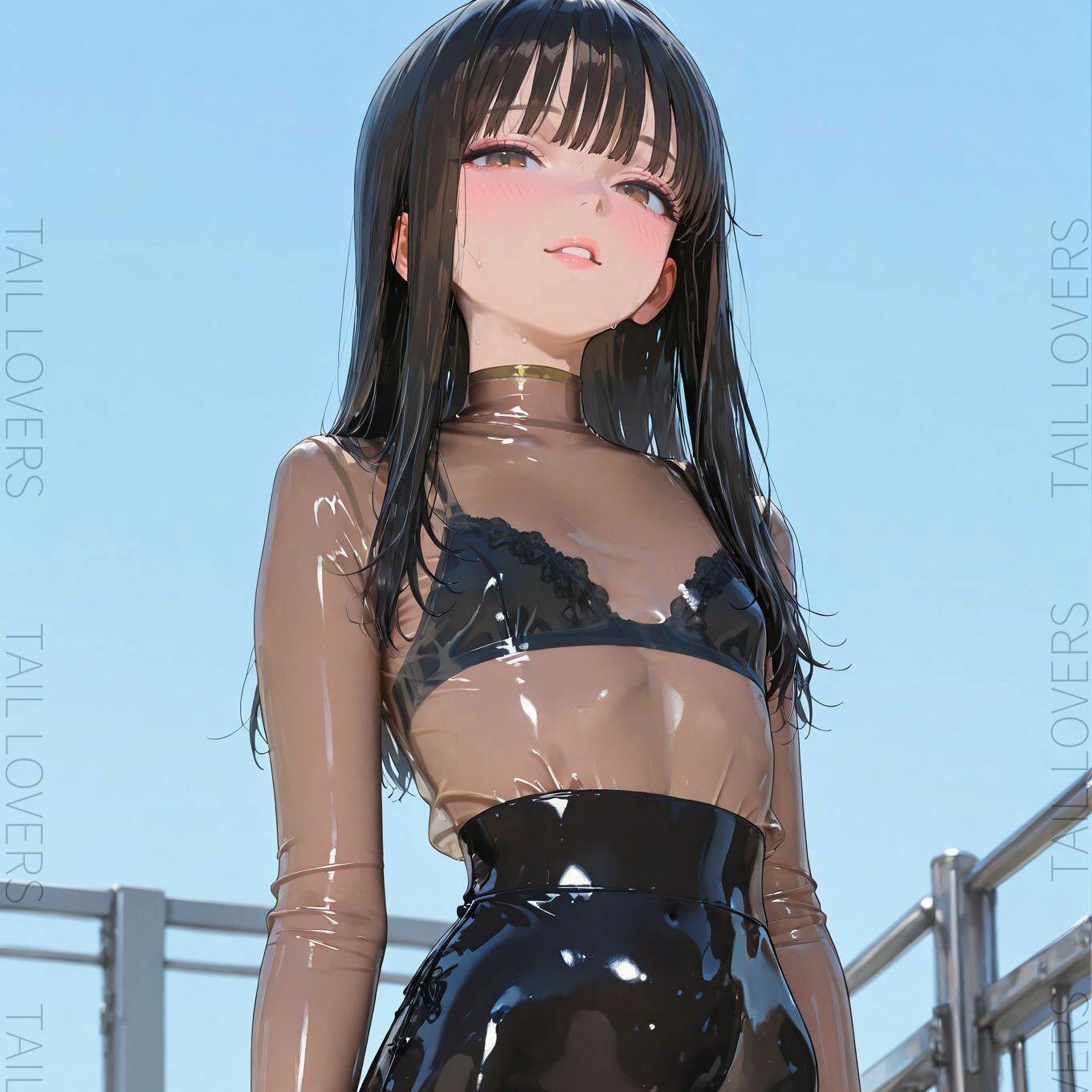 ラバー好きな美人教師と過ごす5日間【三日目】 画像1