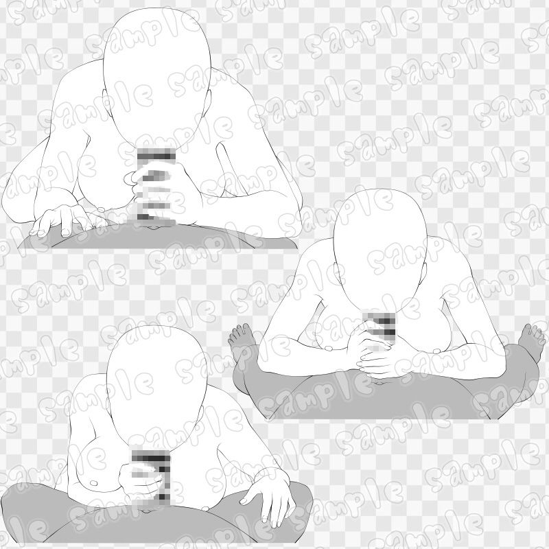 線画素材集［手］55 画像1