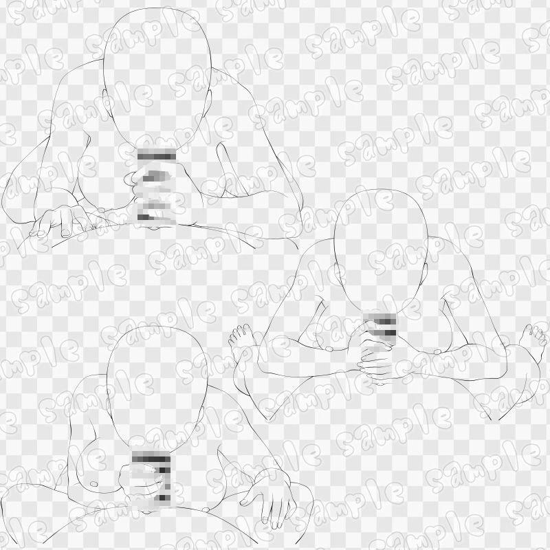 線画素材集［手］55 画像3