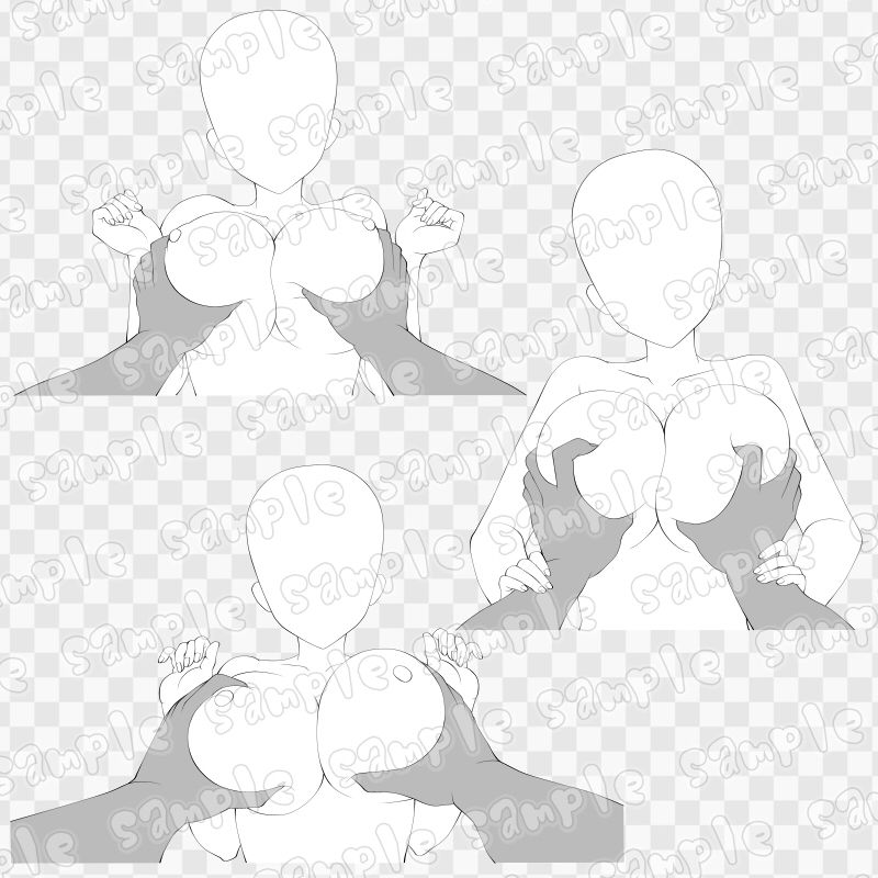 線画素材集［手］64 画像1