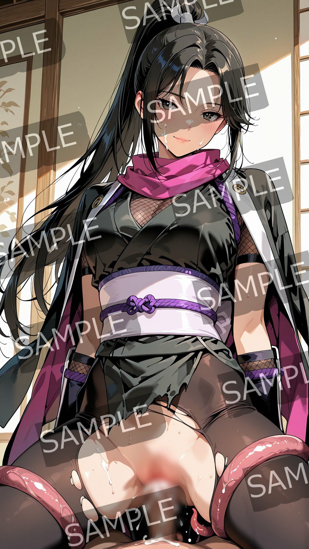 サンプル画像2:くノ一触手221枚セット(半月) [d_688112]