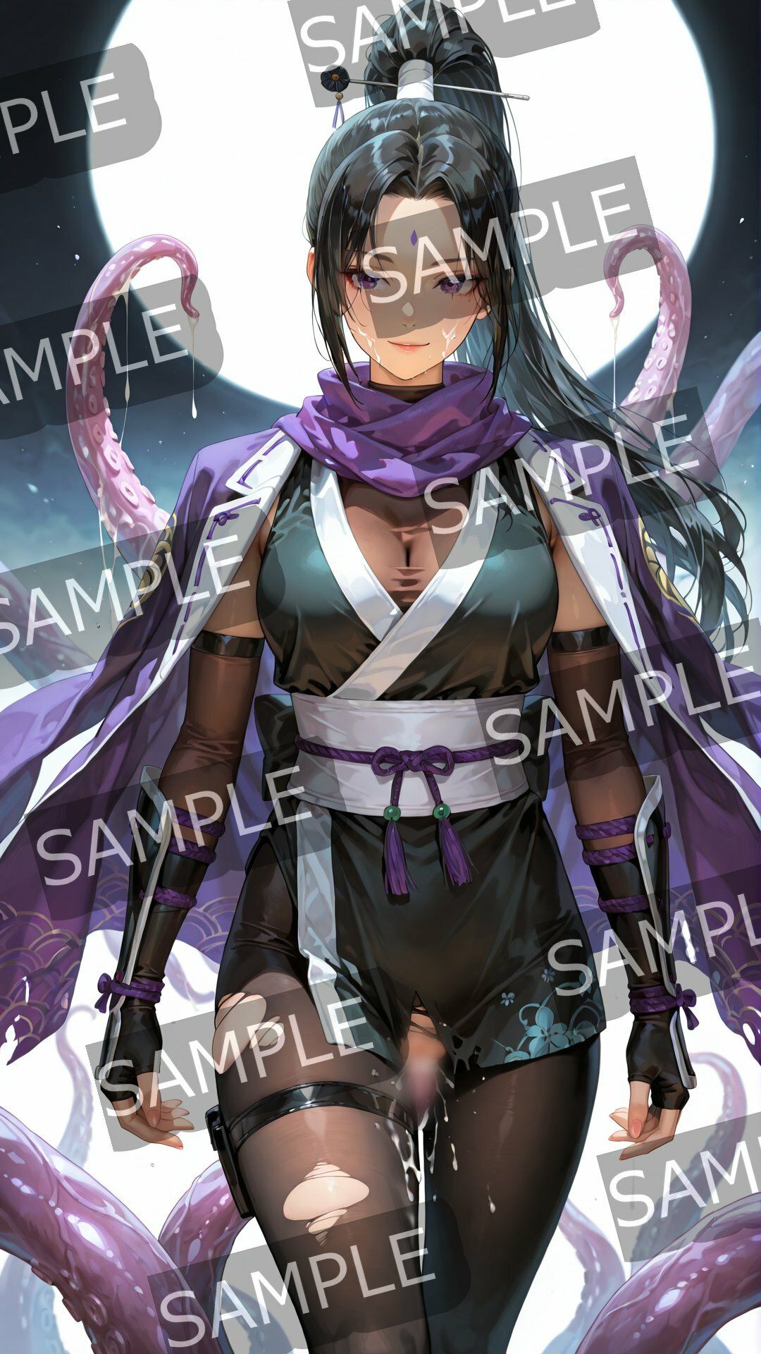 サンプル画像6:くノ一触手221枚セット(半月) [d_688112]