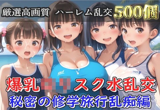 d_688251｜【新作価格】【豪華特典あり】爆乳ロリスク水部乱交 試合後のムレムレ汗だく逆レ●プ  ビーチ編  【500個】【ぷにらぼ】