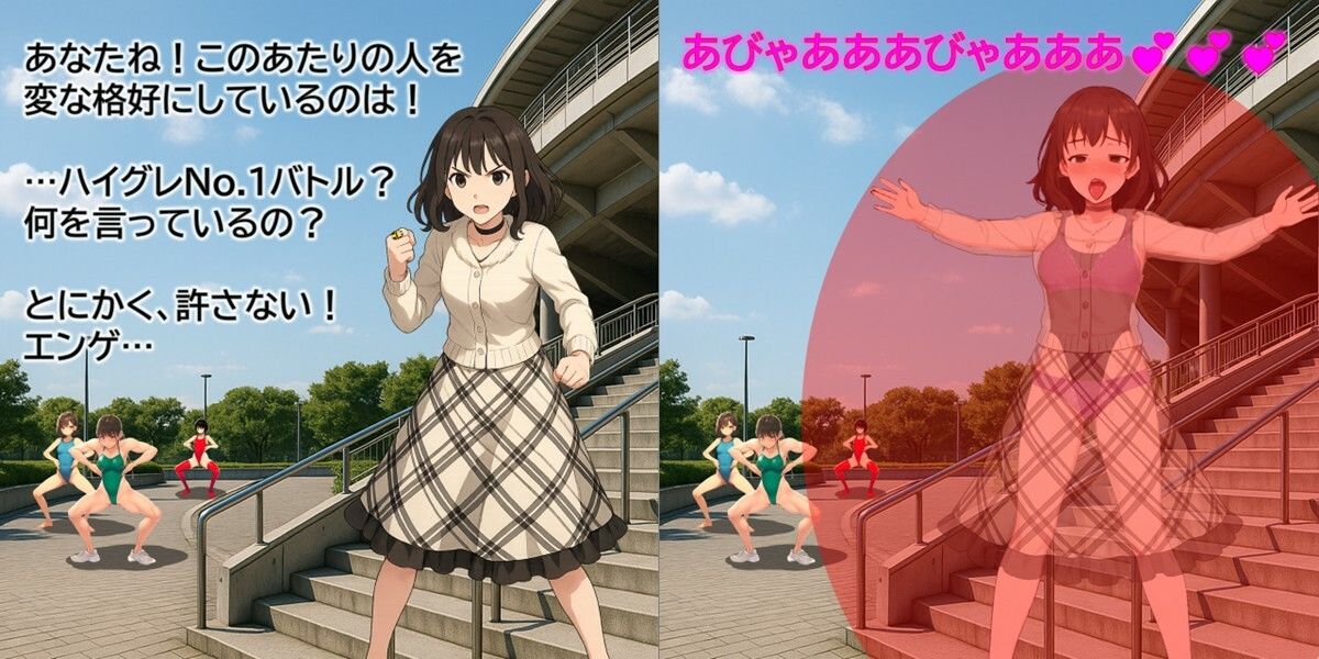 特撮ヒロインがハイグレ堕ちしちゃうイラスト集 画像3