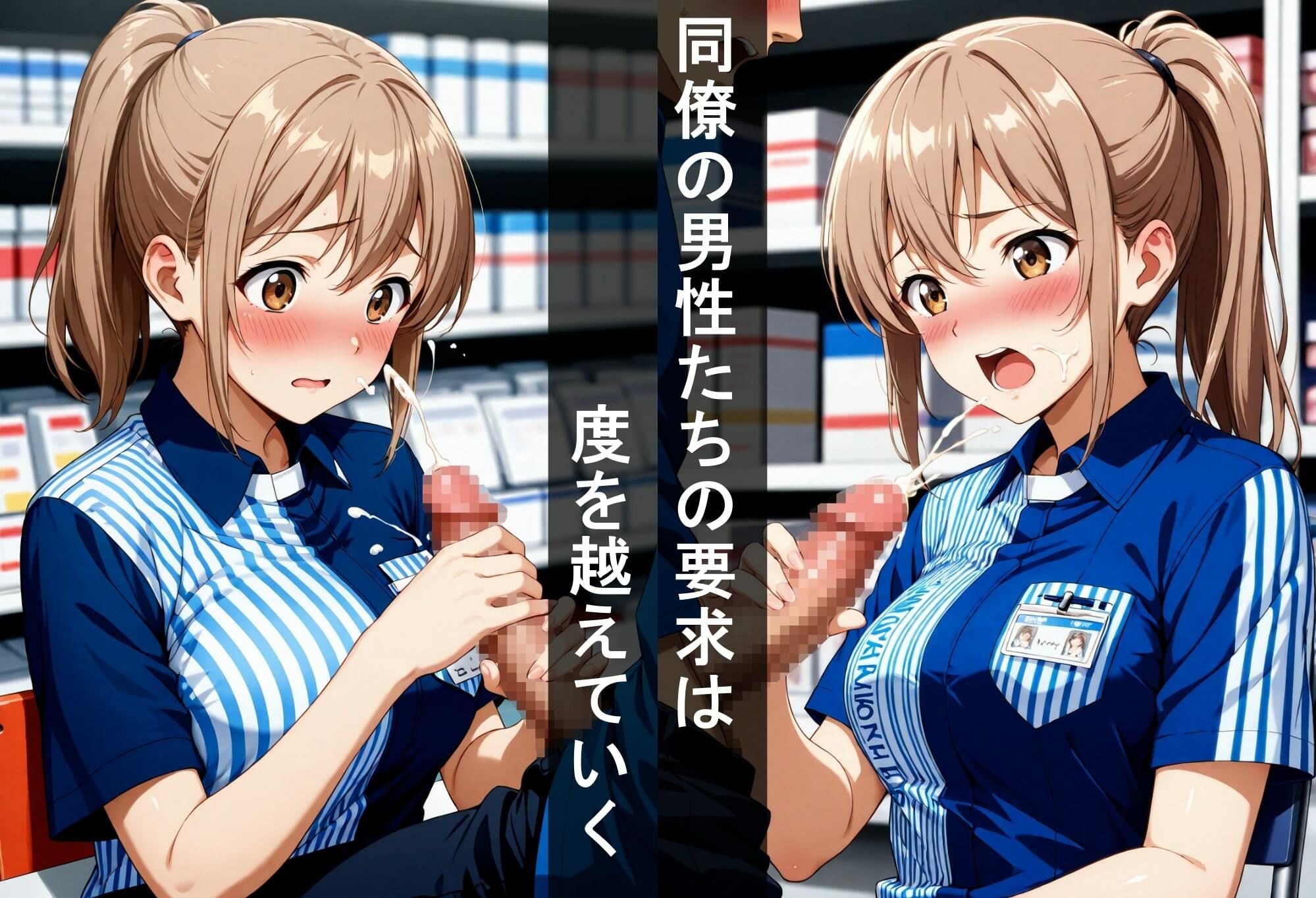 サンプル画像3:【女子校生】コンビニバイトギャルを虐める！業務時間中にセクハラS〇X！(Dream Paradise) [d_688301]